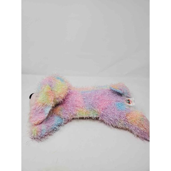 Peek-A-Boo Plush Rainbow Tye-dye Dog Stuffed Animal - Picture 2 of 9